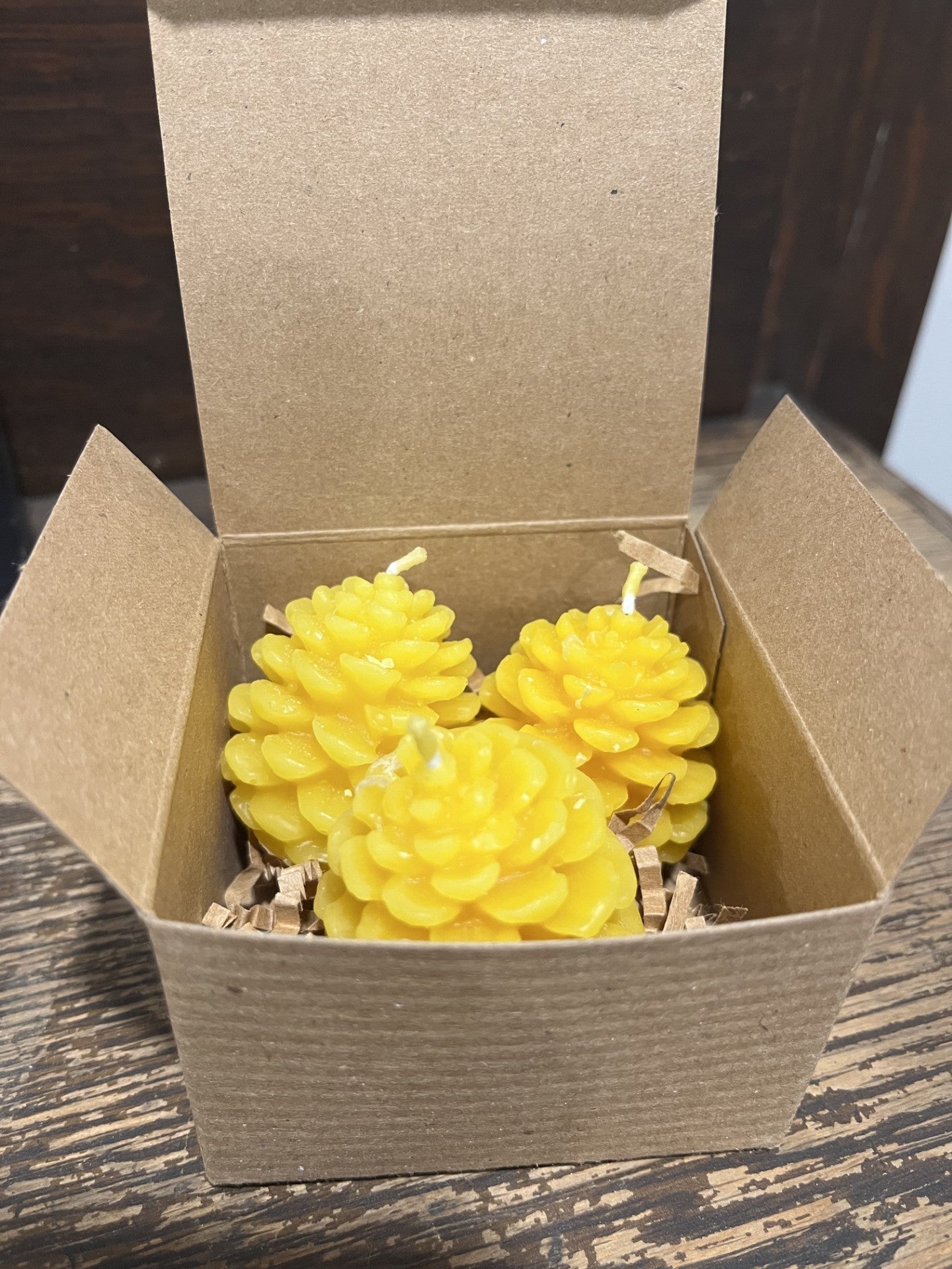 Pine Cones Beeswax Candles