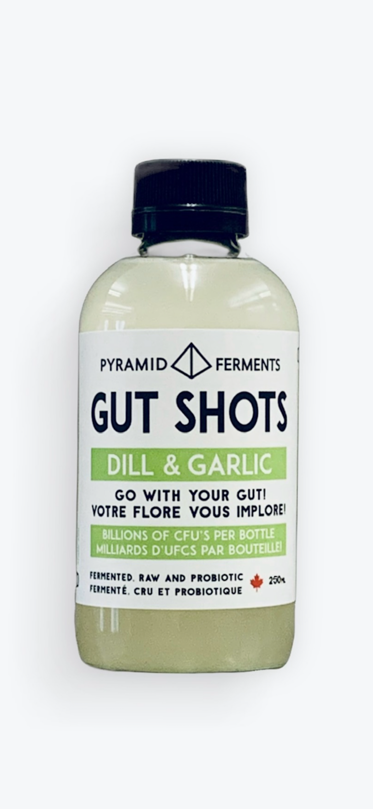 Gut Shots - DILL & GARLIC - 250ml bottle