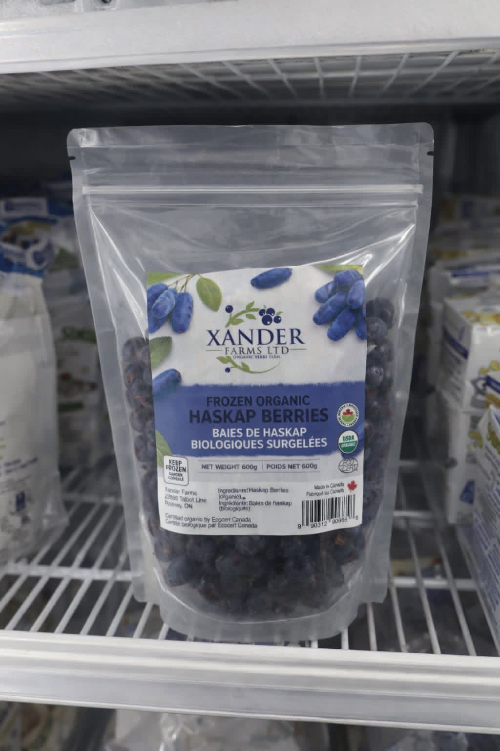 Organic Haskap Berries — Frozen