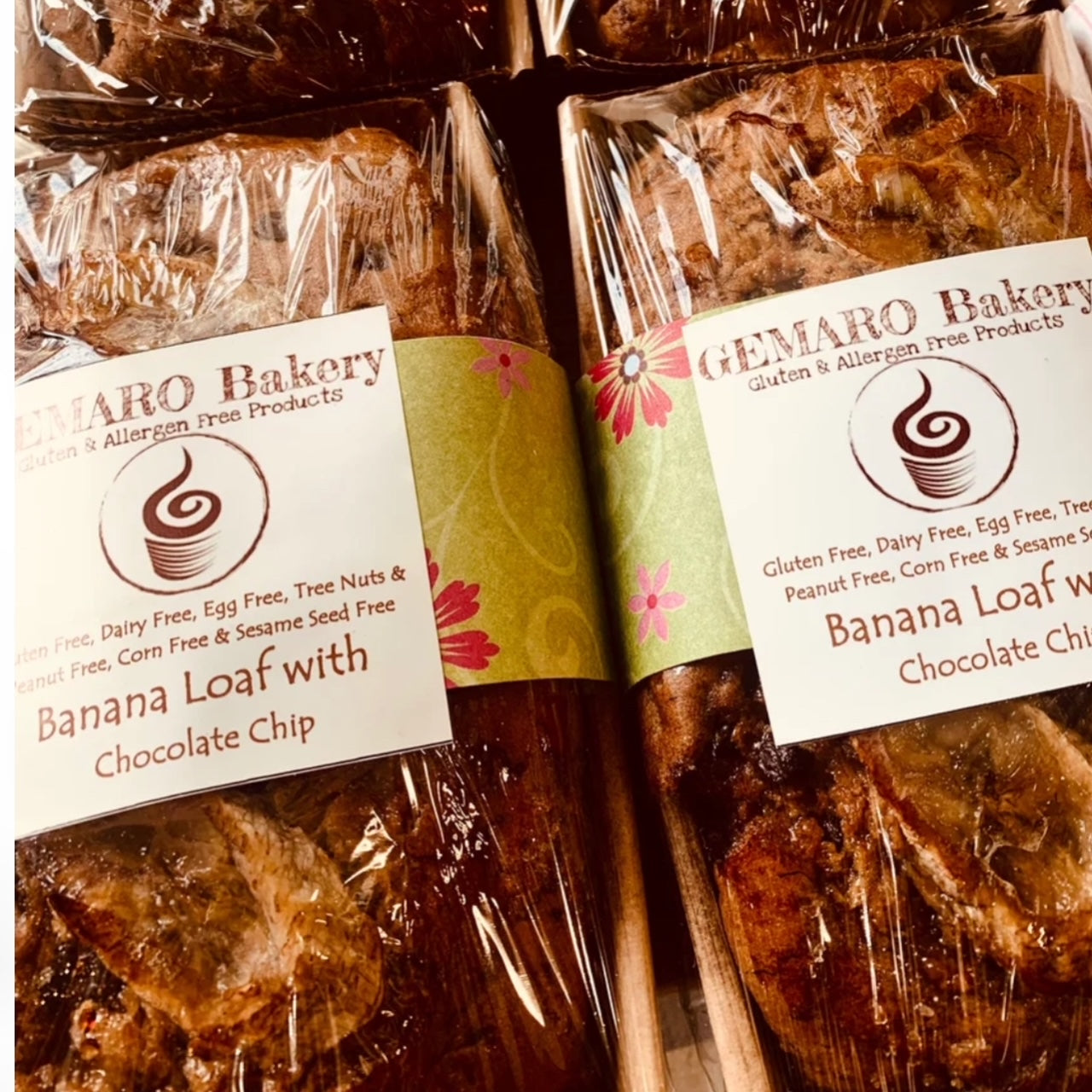 Banana Loaf with Chocolate Chip (FROZEN) - Gluten Free & Allergen Free
