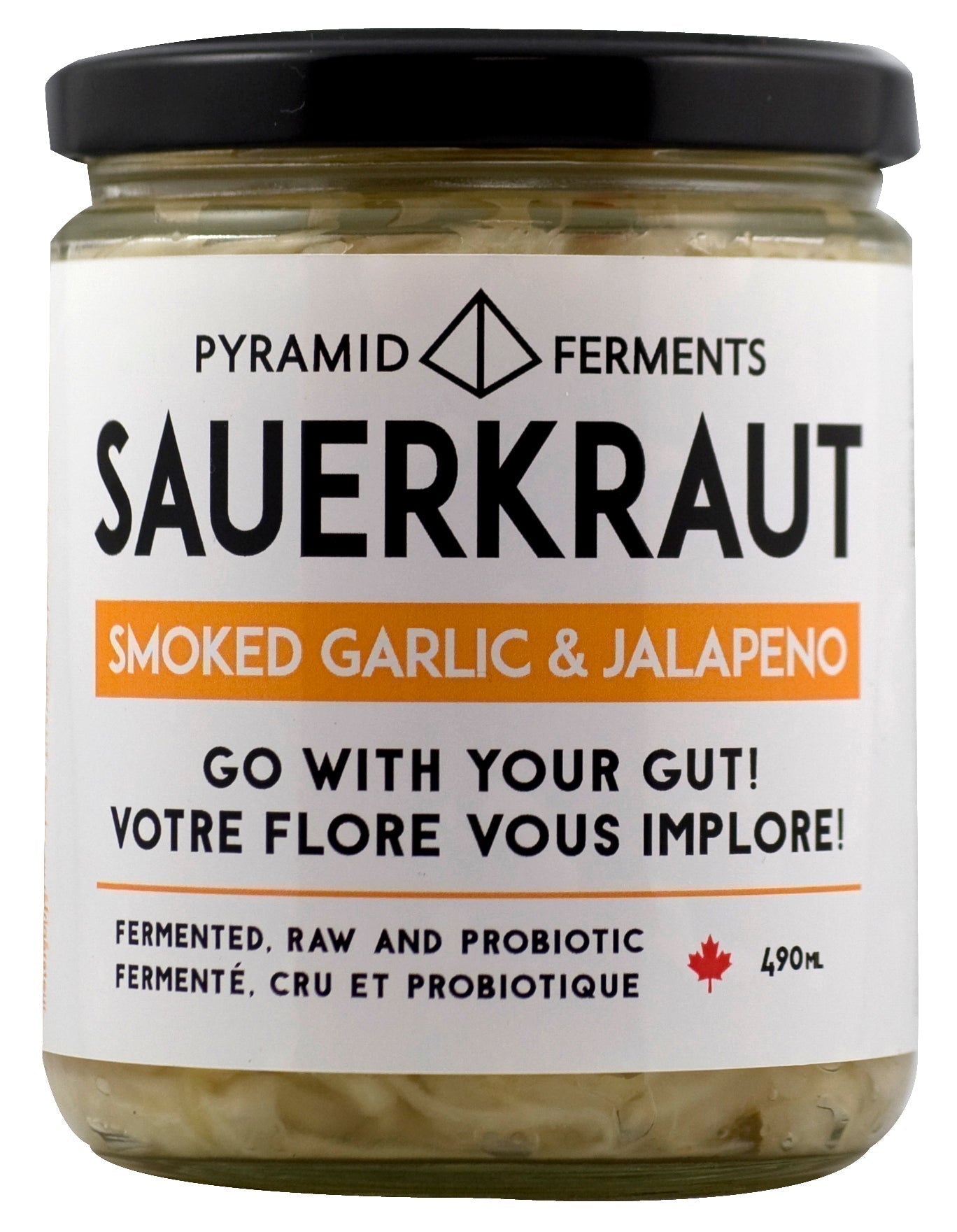 Sauerkraut - Smoked Jalapeno & Garlic - 500ml Jar