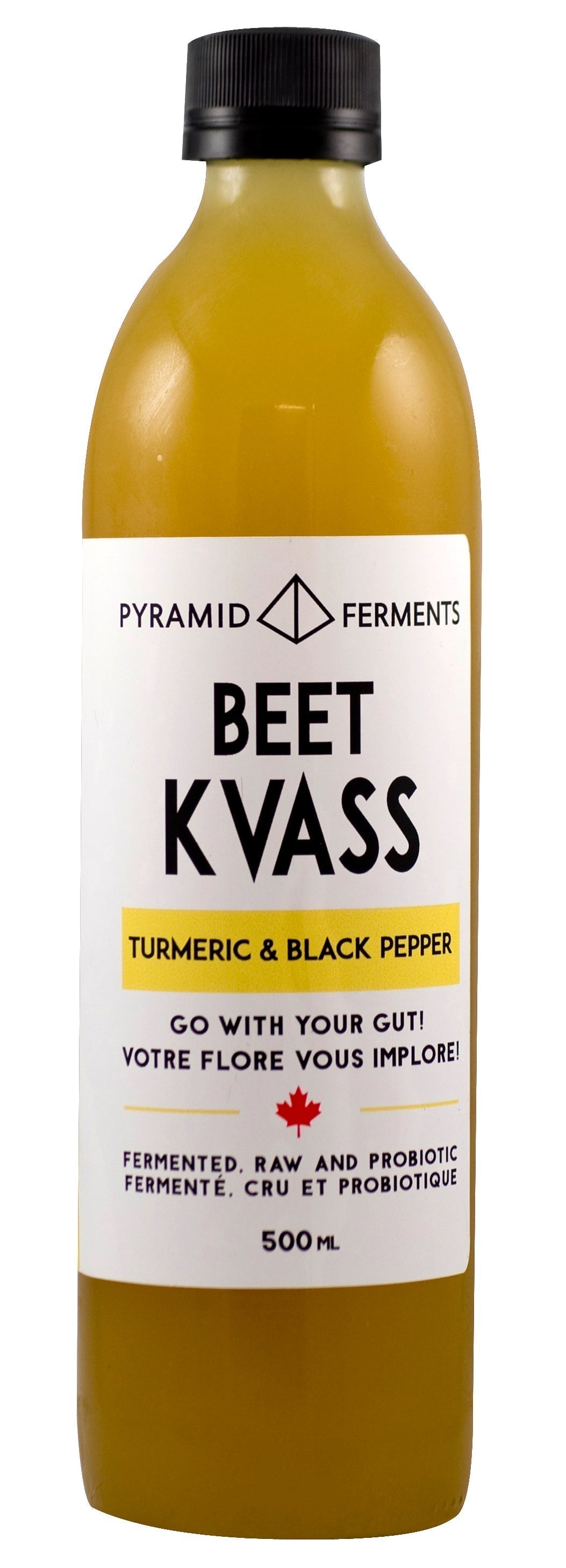 Kvass - BLACK PEPPER & TURMERIC - 500ml Bottle