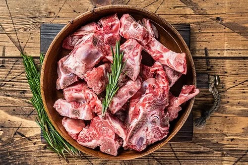 Pastured River's Edge Bone In Goat Cubes - Approx 454g