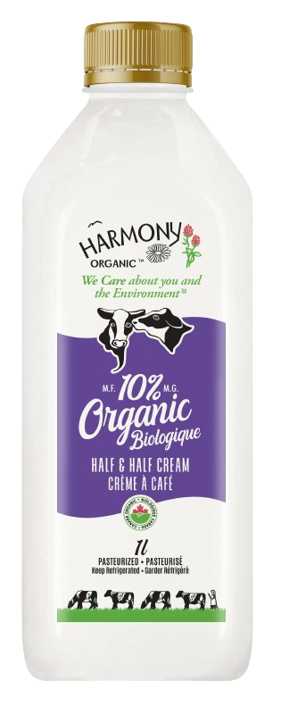 Organic 10% Half & Half Cream - 1L PET Bottles
