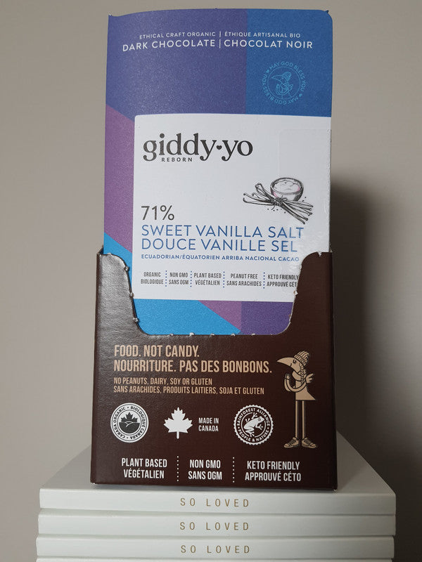 Sweet Vanilla 71% Dark Chocolate Bar