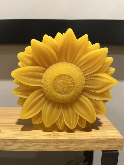 Sunflower Beeswax Candle