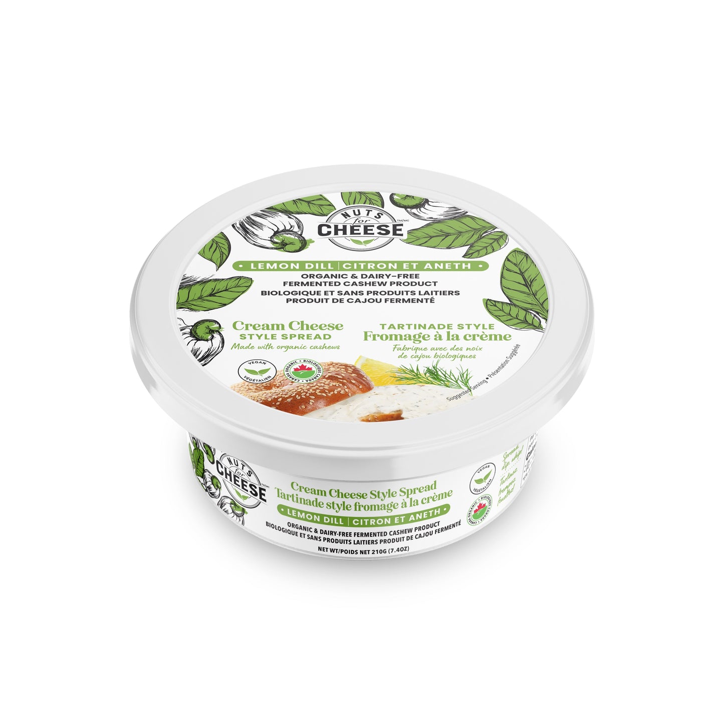 Vegan Lemon Dill Cream Cheese