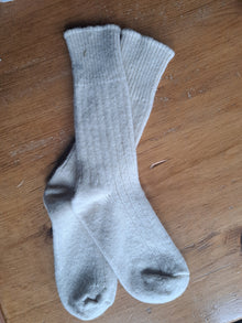 Grey Wool Socks Size 8