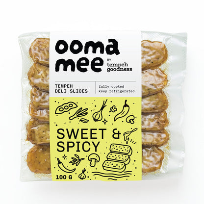 Sweet & Spicy – oomamee Tempeh Deli Slices
