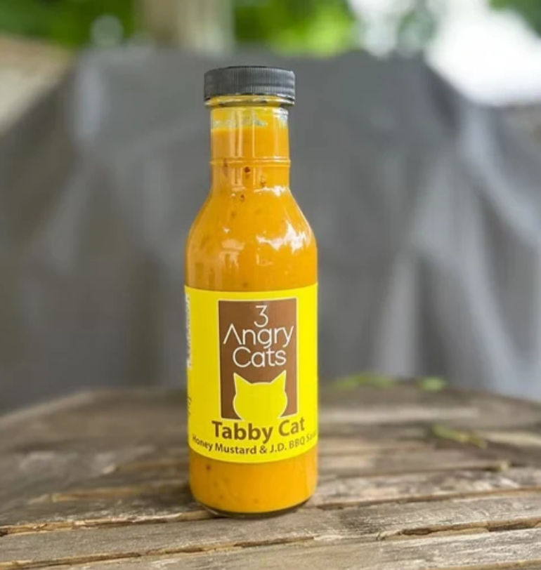 Tabby Cat - Honey Mustard & J.D. BBQ Sauce