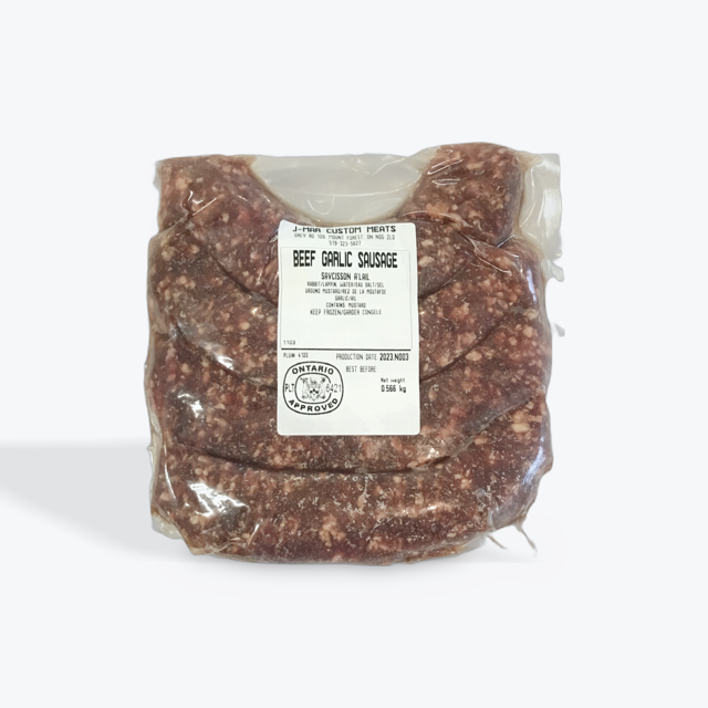 Beef Garlic Sausages