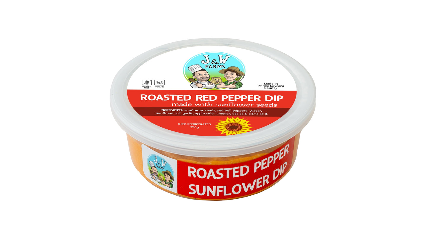 Roasted Red Pepper Sunflower Seed Dip