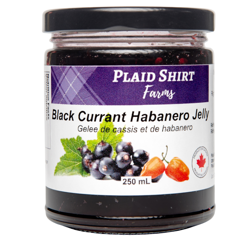 Plaid Shirt Farms Black Currant Habanero Jelly – 250 ml