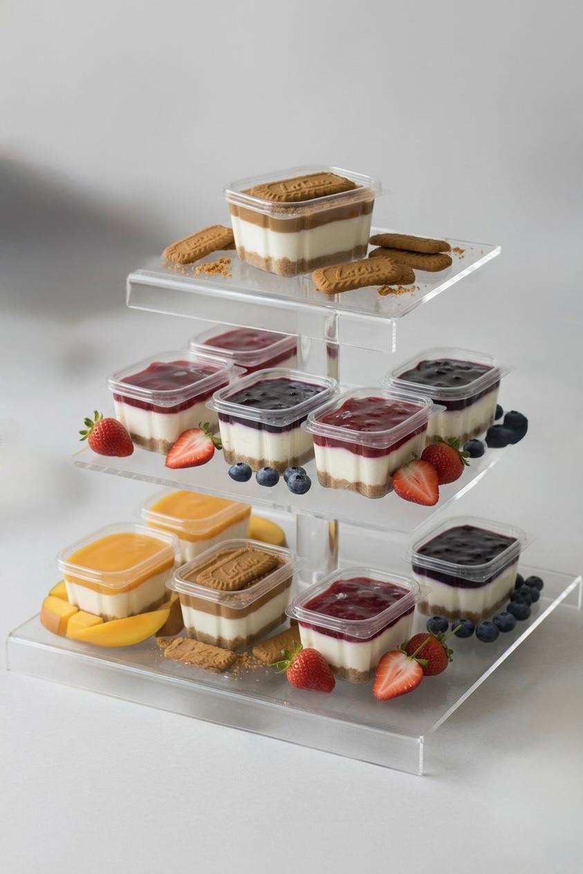 The Premium Indulgence Cheesecake (Vegetarian and 100% Eggless)  (4-Pack)