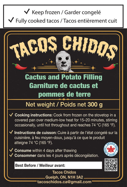 Vegan Cactus and Potato Tacos