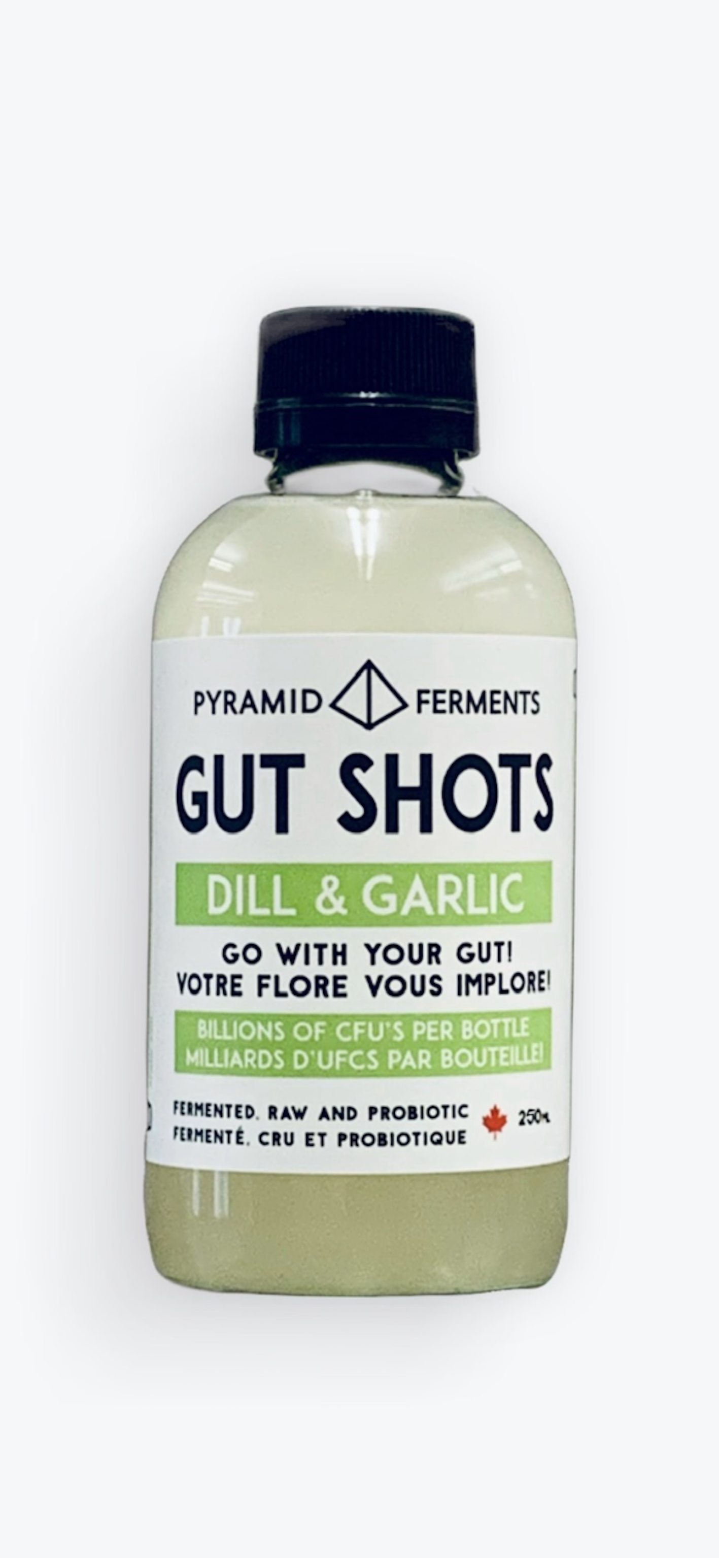 Gut Shots - DILL & GARLIC - 250ml bottle