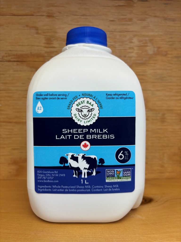 Whole Pasteurized Sheep Milk 4L