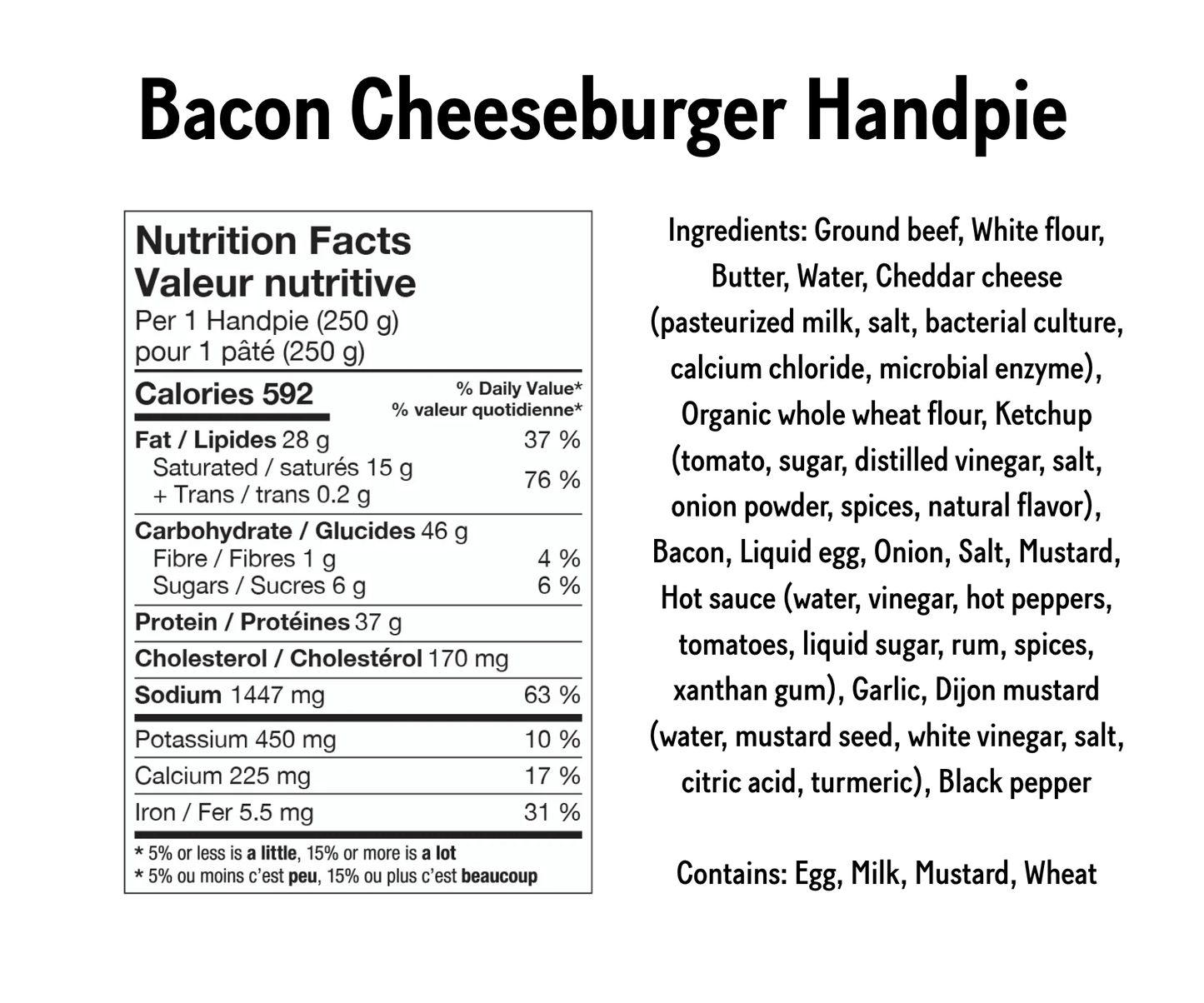 Bacon Cheeseburger Handpie