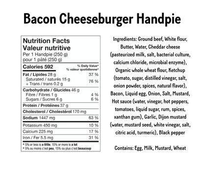 Bacon Cheeseburger Handpie