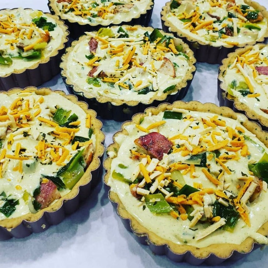 Quiches Eggless (contain soy) 4.5" Frozen