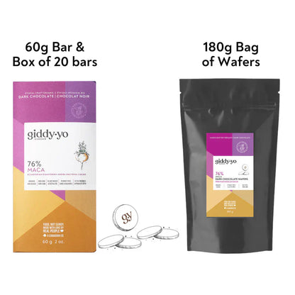 Maca 76% Dark Chocolate Bar