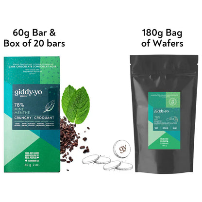 Mint Crunchy 78% Dark Chocolate Bar