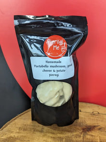 Portobello Mushroom, Goat Cheese and Potato Pierogies