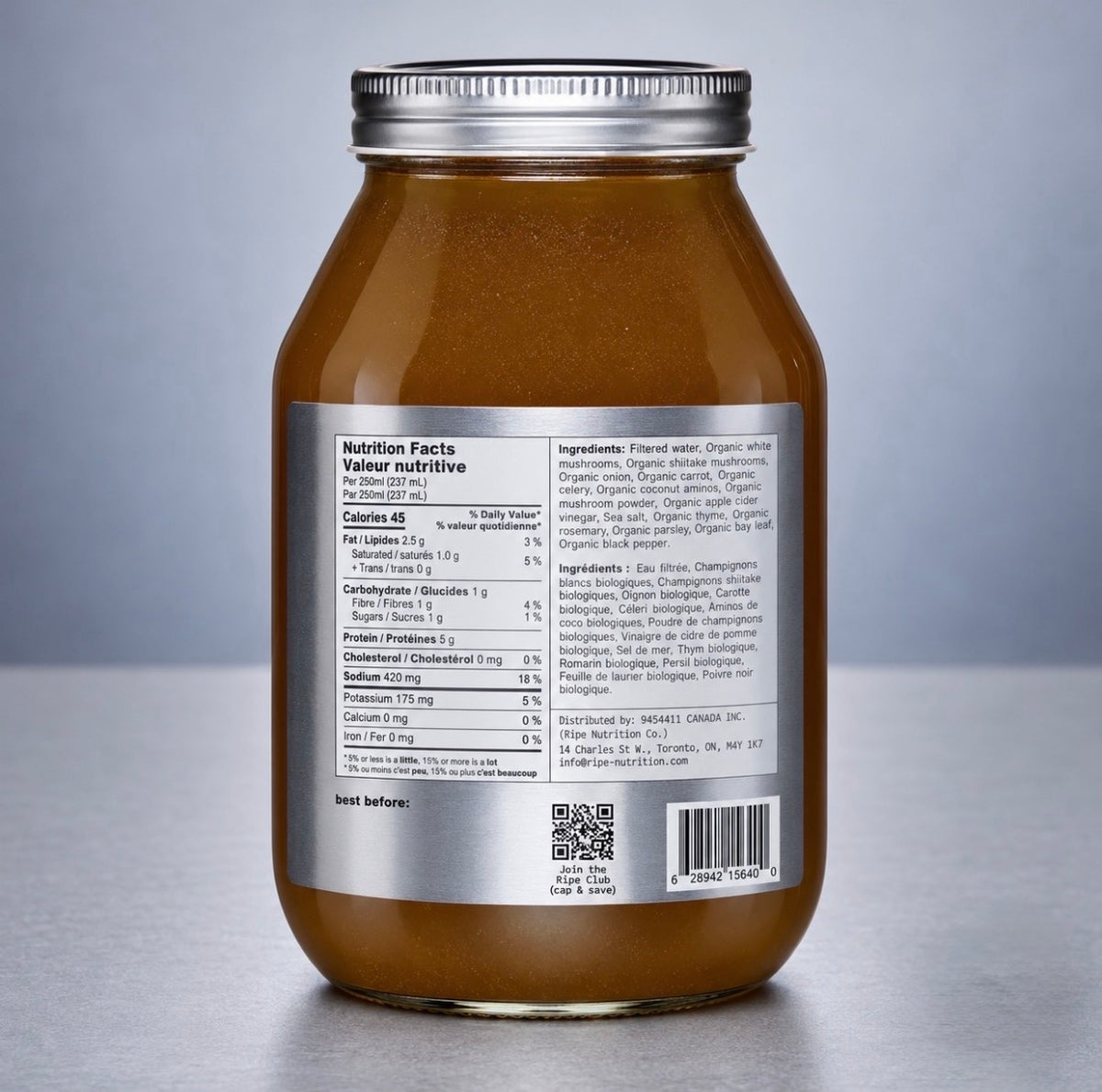 mushroom vegan broth