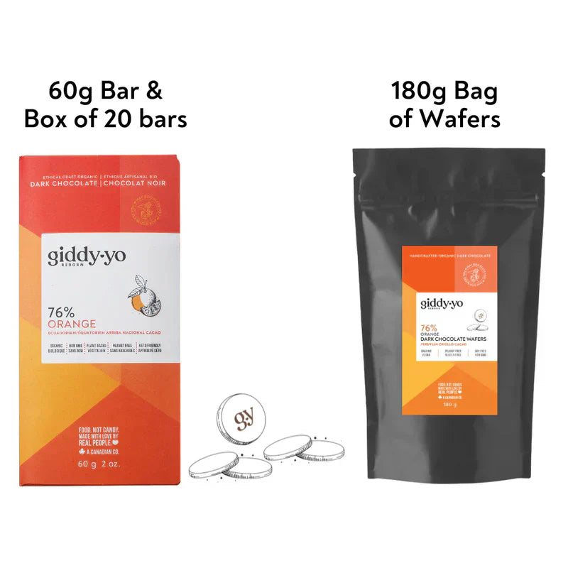 Orange 76% Dark Chocolate Bar