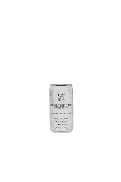 Non-Alcoholic Probiotic Prosecco Alternative (Peach & Honey) (250 mL Can)