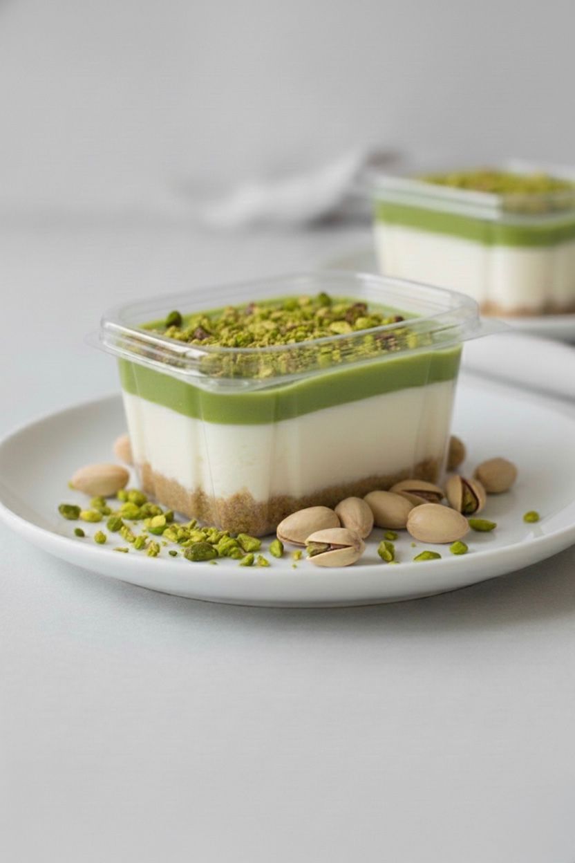 Pistachio Cheesecake (Vegetarian and 100% Eggless) 6 oz.