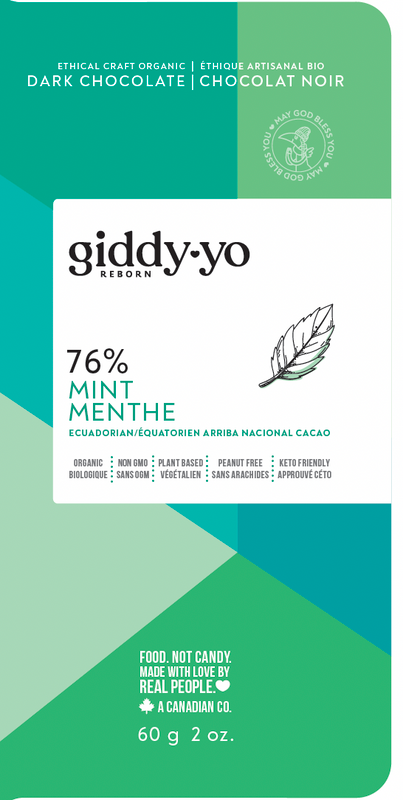 Mint 76% Dark Chocolate Bar