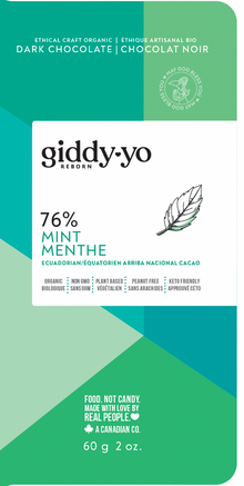 Mint 76% Dark Chocolate Bar