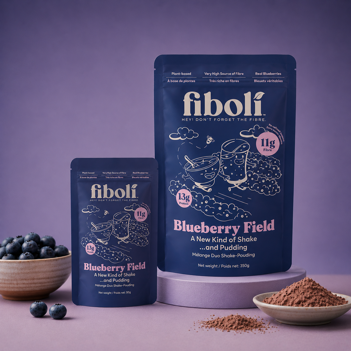 High-Fibre Blueberry Breakfast Mix