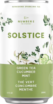 Sparkling Cucumber and Mint Green Tea