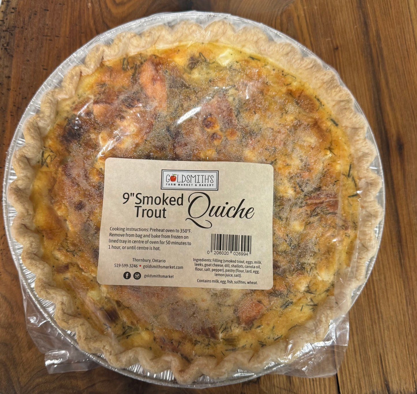 Smoked Trout Quiche