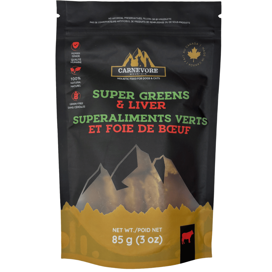 Super Greens & Liver Dog Treats - Freeze Dried