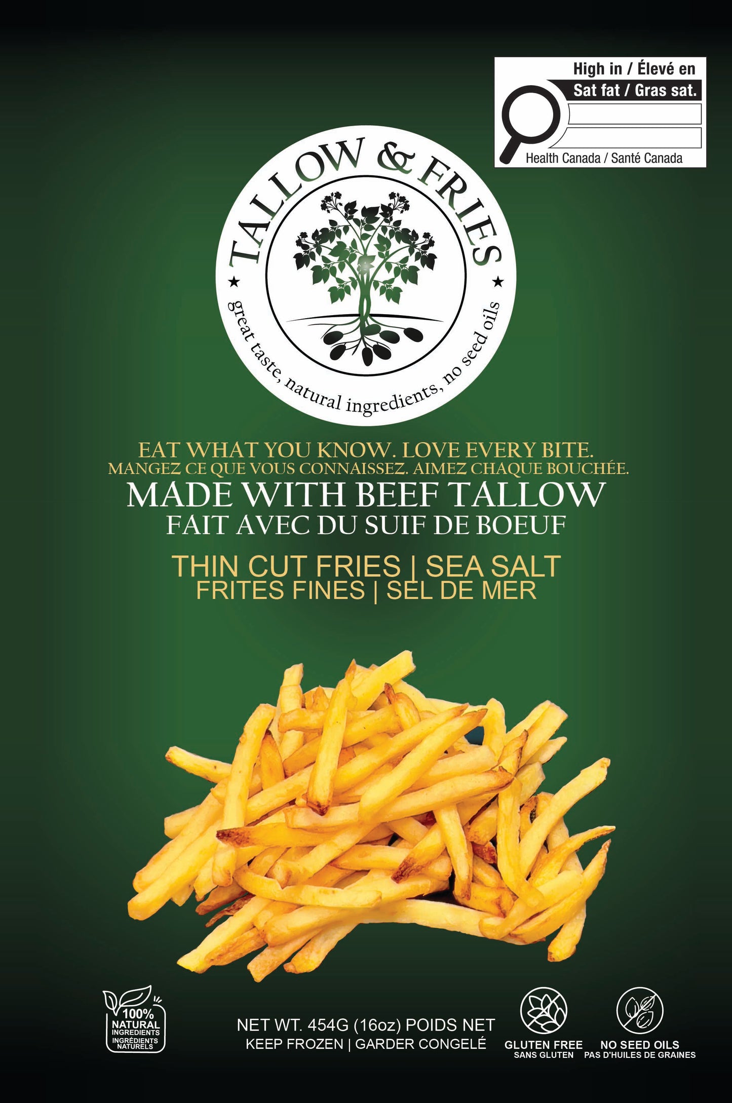 Thin Cut Fries Tallow & Fries