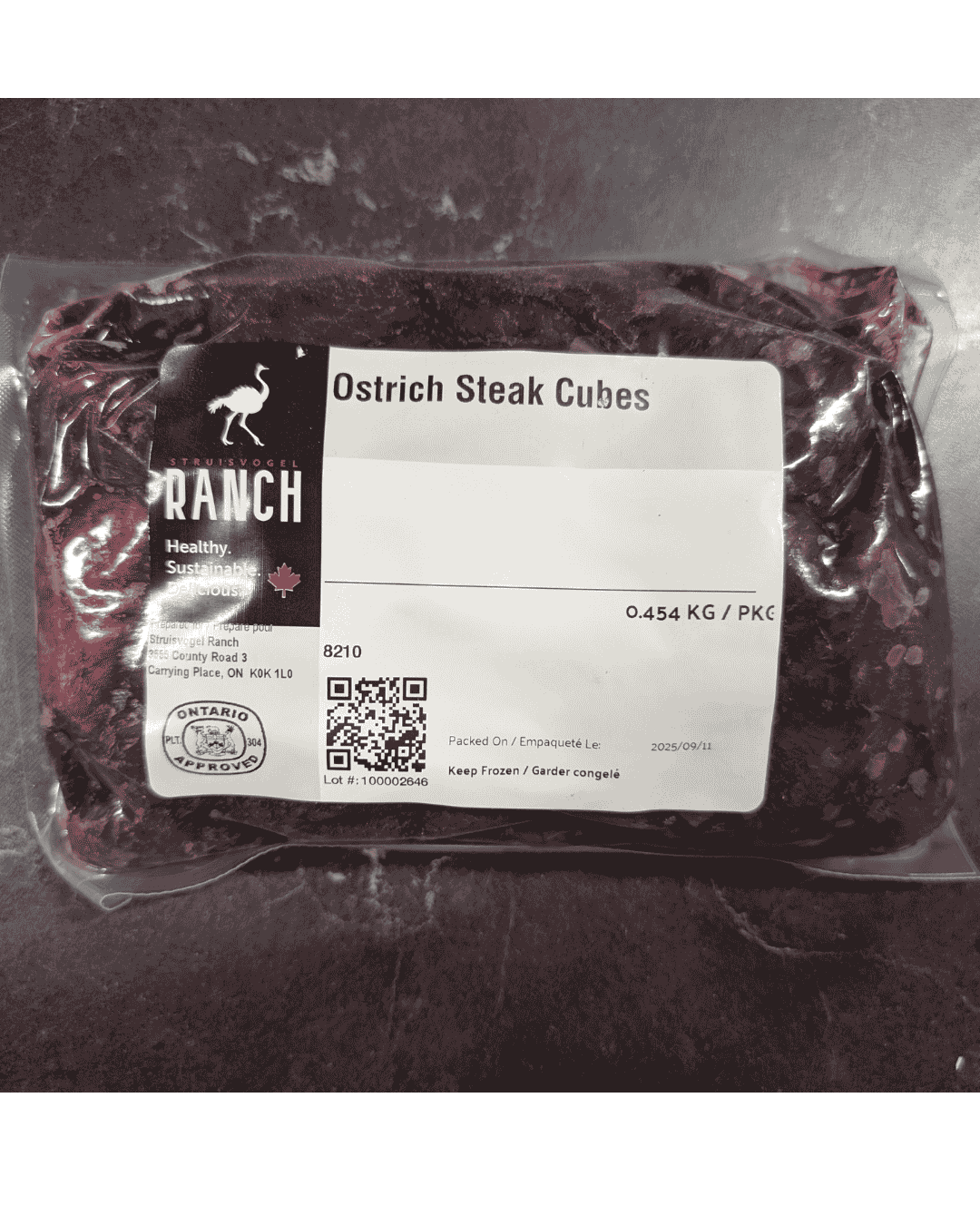 Ostrich Steak Cubes