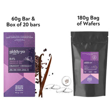 Vanilla Salt Crunchy 84% Dark Chocolate Bar