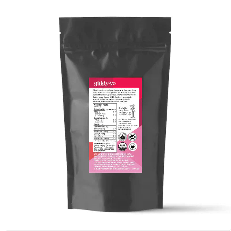 Raspberry 76% Dark Chocolate Bar