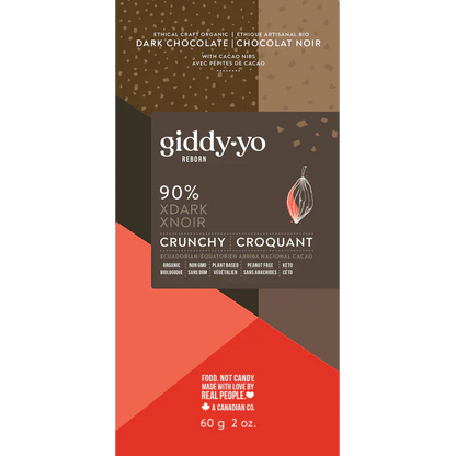 Xdark Crunchy 90% Dark Chocolate Bar